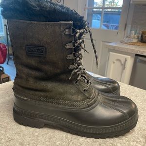 ☘️ Sorel Mens Leather and Wool,  All Weather and water proof!